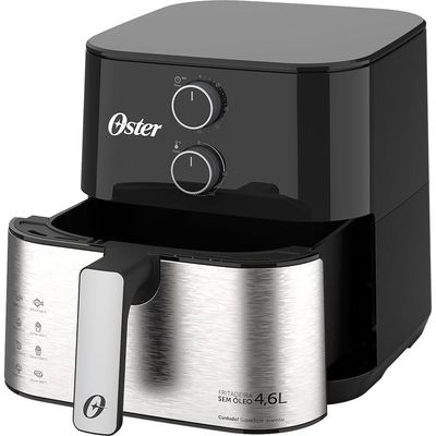 Kit Fritadeira Inox Compact 4,6L E Liquidificador 1400 Full Oster 110V