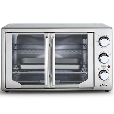 Kit Cafeteira Espresso Double E Forno e Fritadeira 42L French Door Oster 220V