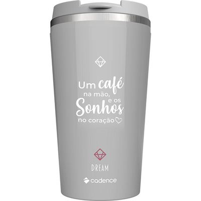Cafeteira Elétrica Cadence Dream Rosé Gold Com Copo Térmico 220V