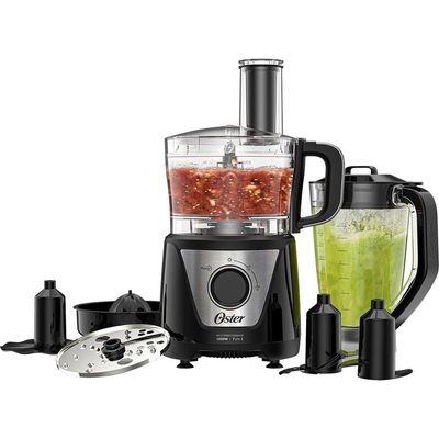 Multiprocessador De Alimentos Black 7 Em 1 Oster 110V