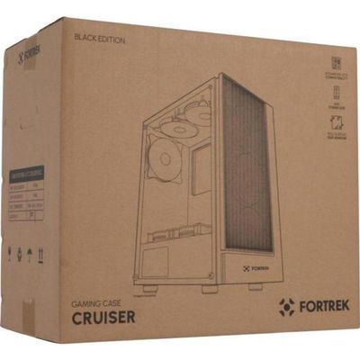 Gabinete Gamer Fortrek Cruiser Mid Tower Rgb Preto