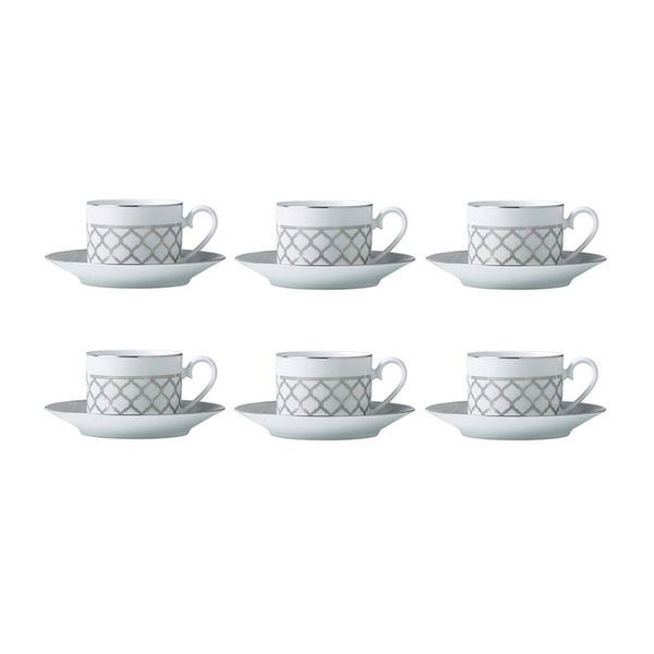 Jogo de xícaras café em porcelana Noritake Eternal Palace 6 peças