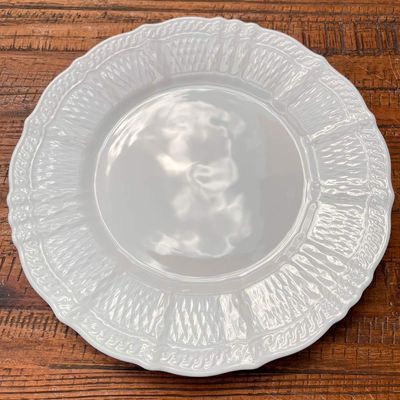 Baixela de pratos em porcelana Noritake Cher Blanc 18 peças