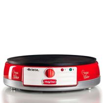 Máquina para crepes Ariete 202 Retrô Party Time vermelha 1000w 220 volts