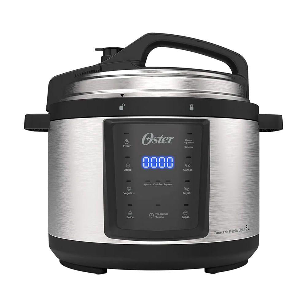 Panela Elétrica de Pressão Oster Cinza e Preto 220v Opan920