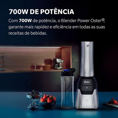 Blender Power Inox Oster Com 2 Jarras To Go 220V