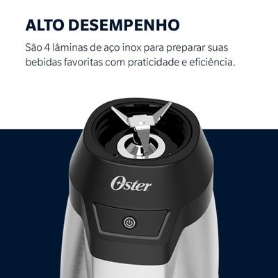 Blender Power Inox Oster Com 2 Jarras To Go 220V