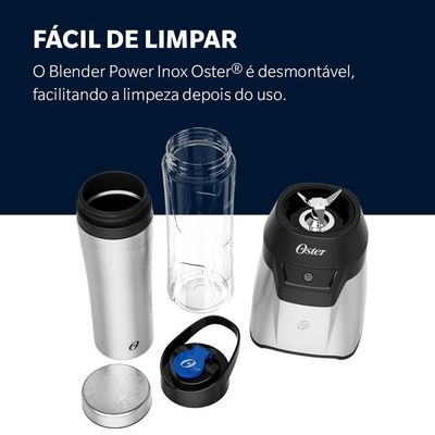 Blender Power Inox Oster Com 2 Jarras To Go 220V