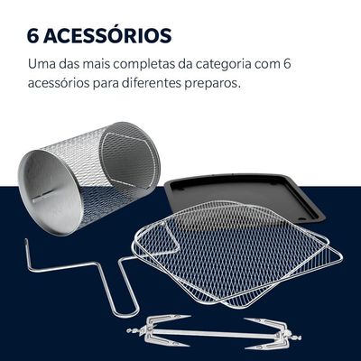 Fritadeira Oster Oven Fryer 12L 3 Em 1 110V