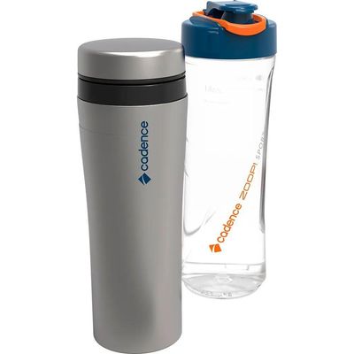 Kit Blender Zoop Sport E Chaleira Elétrica Inox Cadence 110V