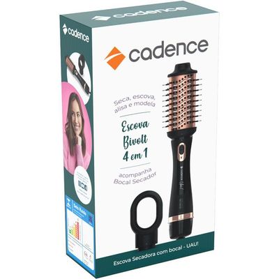 Escova Secadora Cadence Uau 4 Em 1 Bivolt
