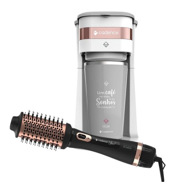 Kit Uau Cadence - Escova E Cafeteira Dream 110V