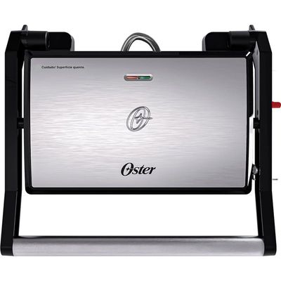 Mini Grill Elétrico Oster Inox 2 Em 1 110V