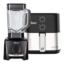 Kit Fritadeira Inox Compact 4,6L E Liquidificador 1400 Full Oster 220V