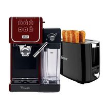 Kit Cafeteira Primalatte Touch Red E Torradeira Oster 220V