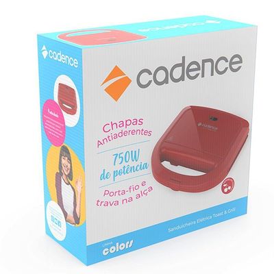 Sanduicheira Cadence Toast & Grill Vermelha 220V