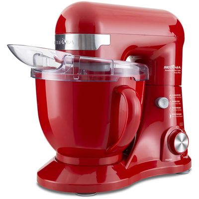 Batedeira Planetária Britânia BBP760VMW Turbo Vermelha 127V