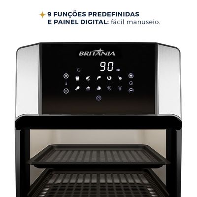 Air Fryer Oven Britânia 12L 4 em 1 1800W BFR2100 127V