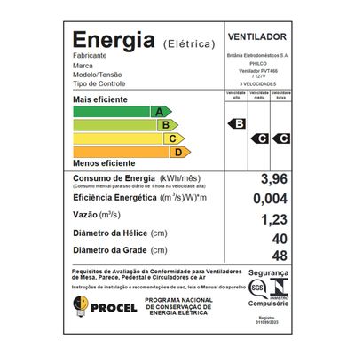 Ventilador de Coluna Philco Maxx Force 174W PVT466 220V