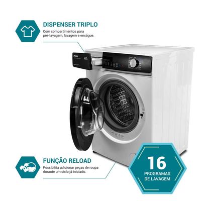 Lava e Seca 11Kg Philco Inverter Plus 16 Programas PLS10B 220V
