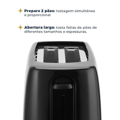 Torradeira Britânia 6 Níveis de Tostagem 700W BTR05A 220V