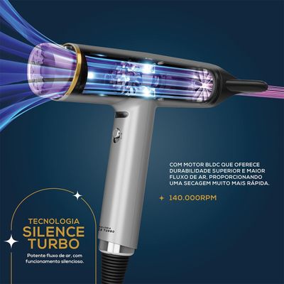 Secador de Cabelos Britânia 1600W Mais Silencioso BSC3400 220V