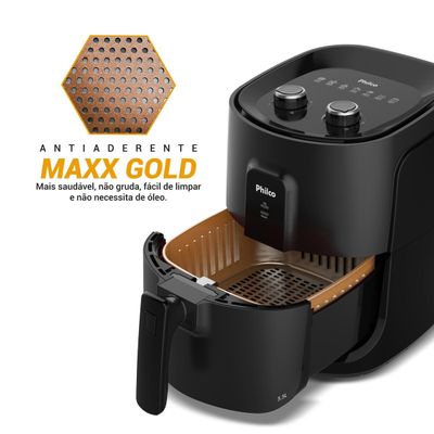 Air Fryer Philco 5,5L Cesto Quadrado 1500W PAF55A 220V
