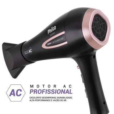 Secador de Cabelo com Íons Tourmaline 2100W Philco PSA3250 220V