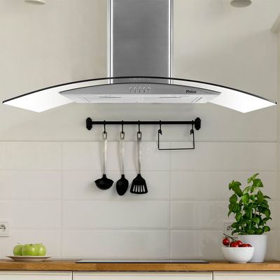 Coifa de Parede Philco Curva 90cm Inox Dupla filtragem PCO90G 127V