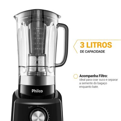Liquidificador Philco PH900 Preto 1200W 220V