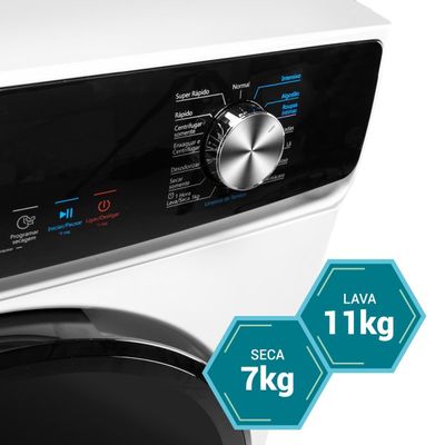 Lava e Seca 11Kg Philco Inverter Plus 16 Programas PLS10B 127V