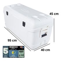 Caixa Termica Cooler Igloo 113 L 120 Qt Branco Marine