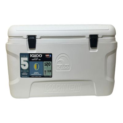 Caixa Termica Cooler Igloo 113 L 120 Qt Branco Marine