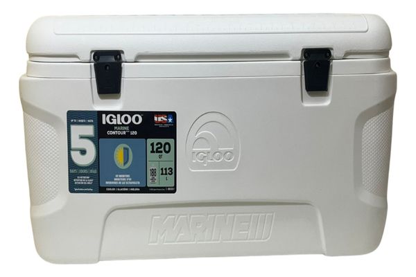Caixa Termica Cooler Igloo 113 L 120 Qt Branco Marine