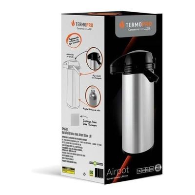 Garrafa Termica Aço Inox Basic Airpot 1,9l Termopro Tp6544