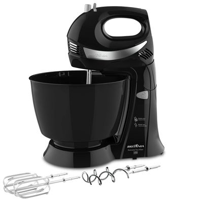 Batedeira Britânia Diamante Duo Mixer Turbo PR 4,3L 350W 127V