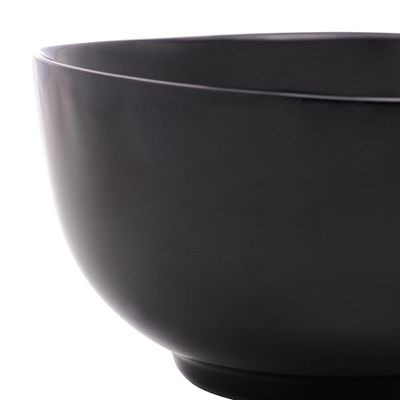 4 Cumbucas Bowls Vidro Opalino 700ml Lyor Tigela Diwali Black 14x8cm Cereais Sopas