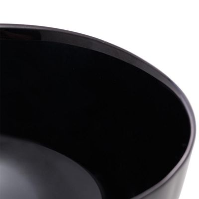 4 Cumbucas Bowls Vidro Opalino 700ml Lyor Tigela Diwali Black 14x8cm Cereais Sopas