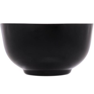 4 Cumbucas Bowls Vidro Opalino 700ml Lyor Tigela Diwali Black 14x8cm Cereais Sopas