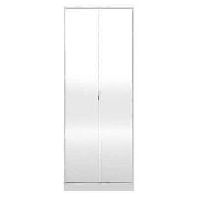 Sapateira 2 Portas Com Espelho 1 Gaveta Grife D02 Branco