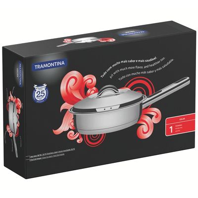 Frigideira Tramontina Solar 62500240 Aço Inox - 24 cm