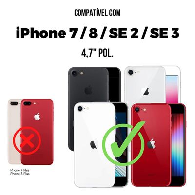 Película para iPhone 7 / 8 / SE 2 / SE 3 - Defender Pro - Preta - Gshield