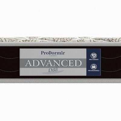 Colchão Solteiro Espuma D33 Advanced Prodormir 14cm Bege/marrom (88x188x14cm)