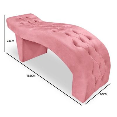 Maca Estofada Capitonê Clínica Salão Estética Suede Eduarda Rosê
