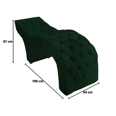 Maca Estofada Estética Cílios Salão Spa Suede Adriana Verde