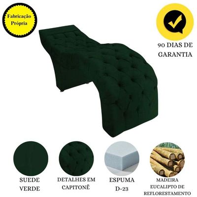 Maca Estofada Estética Cílios Salão Spa Suede Adriana Verde