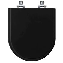 Assento Sanitário Soft Close Smart Preto Para Vaso Celite