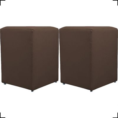Kit 2 Puff Dado Decorativo Para Sala Recepção Penteadeira Material Sintético Cores