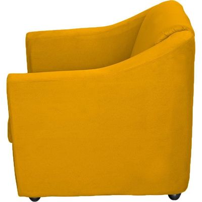 Kit Namoradeira Decorativa + 2 Poltronas Para Sala Manicure Recepção Consultório Mila Suede