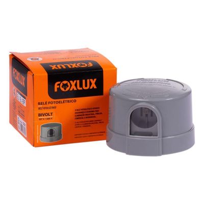 Relé Fotoelétrico Bivolt Cinza 10 Unidades Foxlux